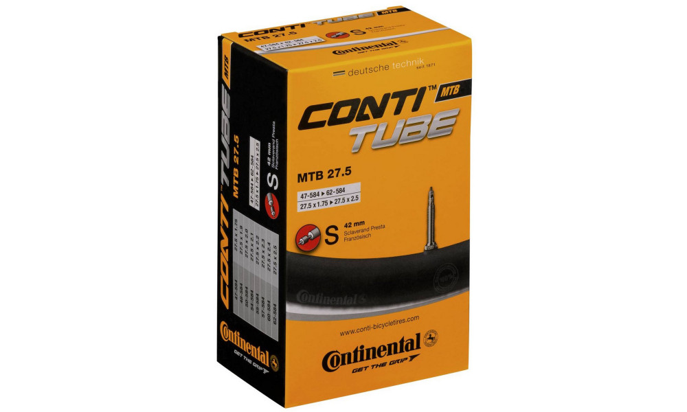 Continental-27.5"/1.75-2.5" Prestaventtiili